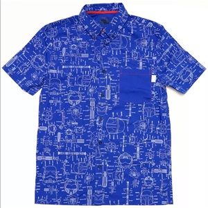 NWT DISNEY PARKS STAR WARS MENS BUTTON UP